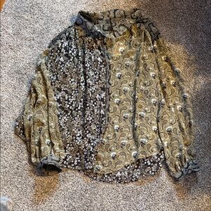 Free People Floral Blouse